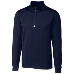 Cutter & Buck Men's Liberty Navy Tall DryTec Traverse Half-Zip