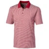 Cutter & Buck Men's Cardinal Red Tall Forge Polo Tonal Stripe 2 Cutter & Buck Men's Cardinal Red Tall Forge Polo Tonal Stripe -Cutter & Buck BCK00113 CDR F