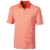 Cutter & Buck Men's College Orange Tall Forge Polo Tonal Stripe -Cutter & Buck BCK00113 CLO F