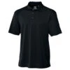 Cutter & Buck Men's Black Tall DryTec Genre Polo