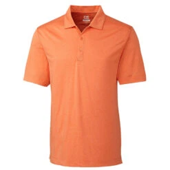 Cutter & Buck Men's Orange Burst Heather Tall DryTec Chelan Polo
