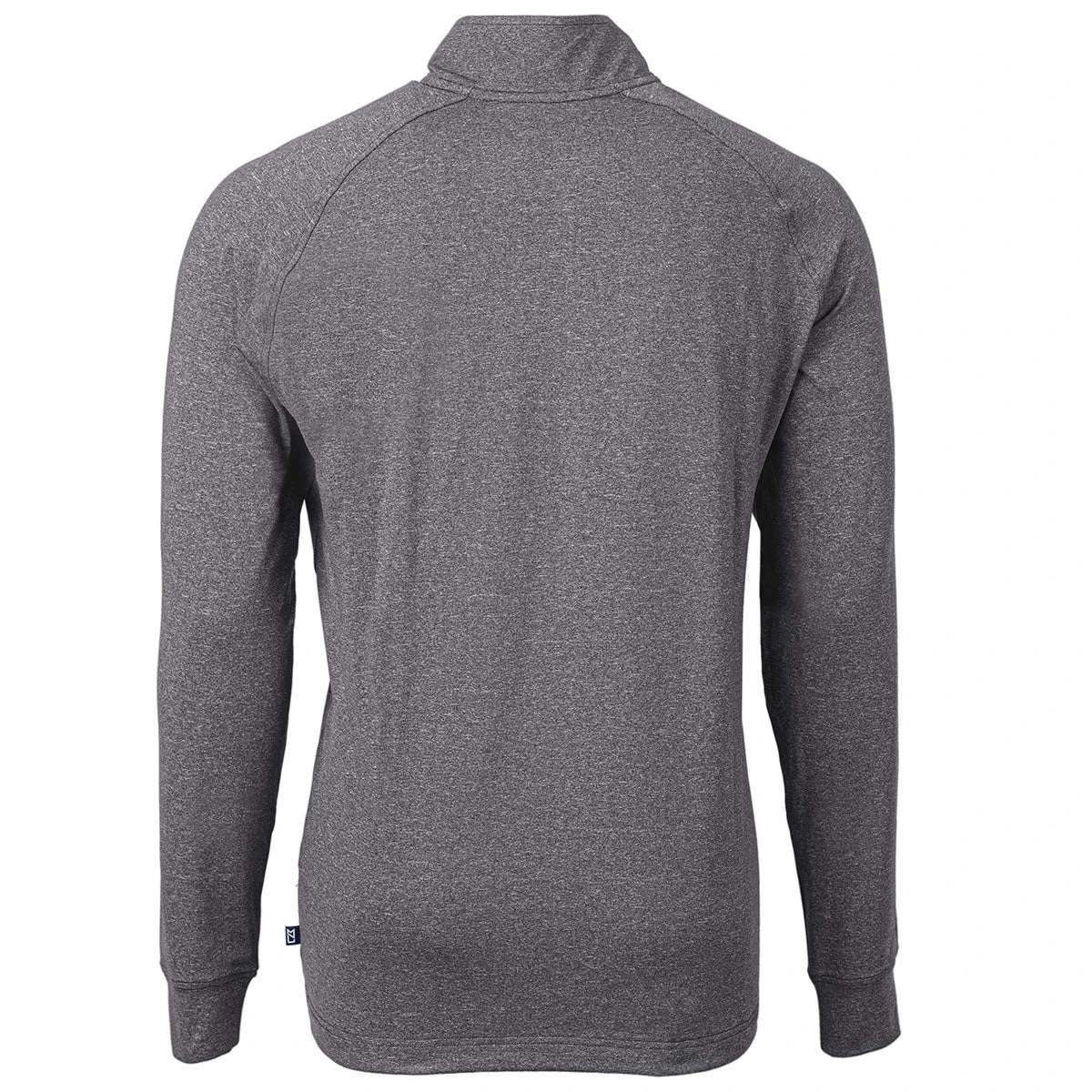 Cutter & Buck Men's Black Heather Adapt Eco Knit Heather Tall Quarter Zip 4 Cutter & Buck Men's Black Heather Adapt Eco Knit Heather Tall Quarter Zip - Image 2