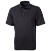 Cutter & Buck Men's Black Virtue Eco Pique Recycled Tall Polo -Cutter & Buck BCK01144 BL F