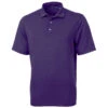 Cutter & Buck Men's College Purple Virtue Eco Pique Recycled Tall Polo -Cutter & Buck BCK01144 CLP F