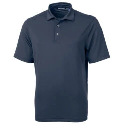 Cutter & Buck Men's Navy Blue Virtue Eco Pique Recycled Tall Polo