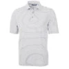 Cutter & Buck Men's Polished Virtue Eco Pique Stripped Recycled Tall Polo -Cutter & Buck BCK01168 POL F