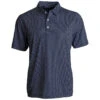 Cutter & Buck Men's Navy Blue/White Pike Eco Symmetry Print Stretch Recycled Tall Polo