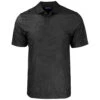 Cutter & Buck Men's Black Pike Eco Tonal Geo Print Stretch Recycled Tall Polo 2 Cutter & Buck Men's Black Pike Eco Tonal Geo Print Stretch Recycled Tall Polo -Cutter & Buck BCK01305 BL F