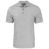 Cutter & Buck Men's Elemental Grey Pike Eco Tonal Geo Print Stretch Recycled Tall Polo -Cutter & Buck BCK01305 EG F