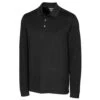 Cutter & Buck Men's Black Tall DryTec Long Sleeve Advantage Polo -Cutter & Buck BCK09322 BL F