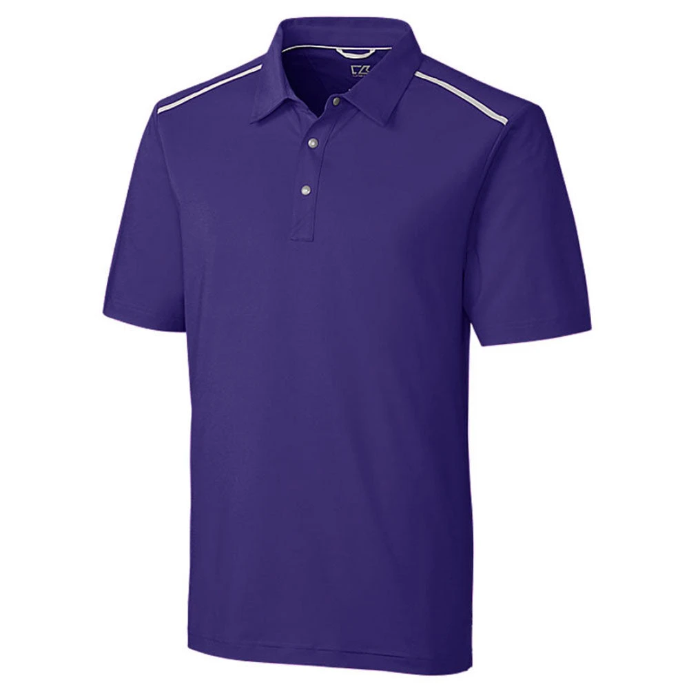 Cutter & Buck Men's College Purple Tall DryTec Fusion Polo 3 Cutter & Buck Men's College Purple Tall DryTec Fusion Polo