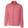 Cutter & Buck Men's Cardinal Red Tall WeatherTec Panoramic Packable Jacket