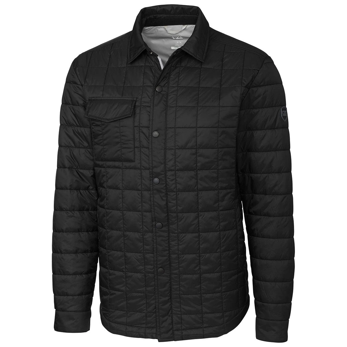 Cutter & Buck Men's Black Tall Rainier Shirt Jacket 3 Cutter & Buck Men's Black Tall Rainier Shirt Jacket