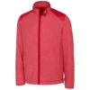 Cutter & Buck Men's Cardinal Red Heather Tall WeatherTec Cedar Park Full-Zip