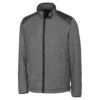 Cutter & Buck Men's Charcoal Heather Tall WeatherTec Cedar Park Full-Zip -Cutter & Buck BCO09840 Charcoal Heather F