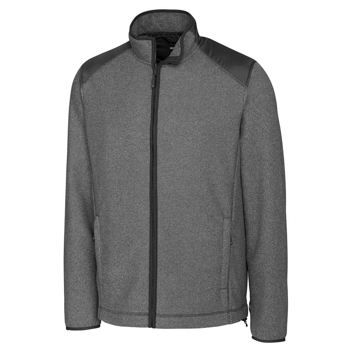 Cutter & Buck Men's Charcoal Heather Tall WeatherTec Cedar Park Full-Zip 3 Cutter & Buck Men's Charcoal Heather Tall WeatherTec Cedar Park Full-Zip