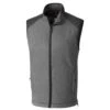 Cutter & Buck Men's Charcoal Heather Tall WeatherTec Cedar Park Vest