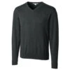 Cutter & Buck Men's Charcoal Heather Tall Lakemont V-Neck