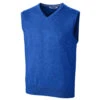 Cutter & Buck Men's Tour Blue Tall Lakemont V-Neck Vest -Cutter & Buck BCS07727 TBL F