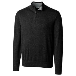 Cutter & Buck Men's Black Tall Lakemont Half-Zip