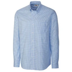 Cutter & Buck Men's Atlas Tall Long Sleeve Epic Easy Care Tattersall Shirt