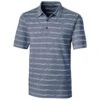 Cutter & Buck Men's Indigo Forge Polo Heather Stripe -Cutter & Buck CA MCK00112 IND F