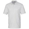 Cutter & Buck Men's White Pike Polo Double Dot Print -Cutter & Buck CA MCK00137 WH F
