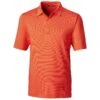 Cutter & Buck Men's College Orange Forge Polo Pencil Stripe -Cutter & Buck CA MCK00144 CLO F