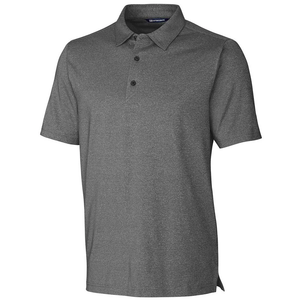Cutter & Buck Men's Charcoal Heather Forge Polo 3 Cutter & Buck Men's Charcoal Heather Forge Polo