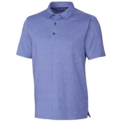 Cutter & Buck Men's Tour Blue Heather Forge Polo