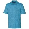 Cutter & Buck Men's Chambers Heather Forge Paisley Print Polo