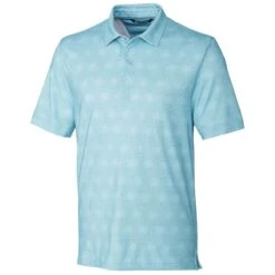 Cutter & Buck Men's Serene Pike Geo Grid Print Polo