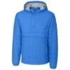 Cutter & Buck Men's Blue Melange Rainier Half Zip Popover -Cutter & Buck CA MCO00030 BUM F