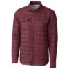 Cutter & Buck Men's Bordeaux Rainier Shirt Jacket -Cutter & Buck CA MCO00032 BRD F