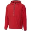 Cutter & Buck Men's Cardinal Red Breaker Half Zip Hooded Popover -Cutter & Buck CA MCO00040 CDR F