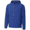 Cutter & Buck Men's Tour Blue Breaker Half Zip Hooded Popover -Cutter & Buck CA MCO00040 TBL F