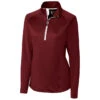 Cutter & Buck Women's Bordeaux Jackson Half Zip Overknit -Cutter & Buck LBK00010 Bordeaux F