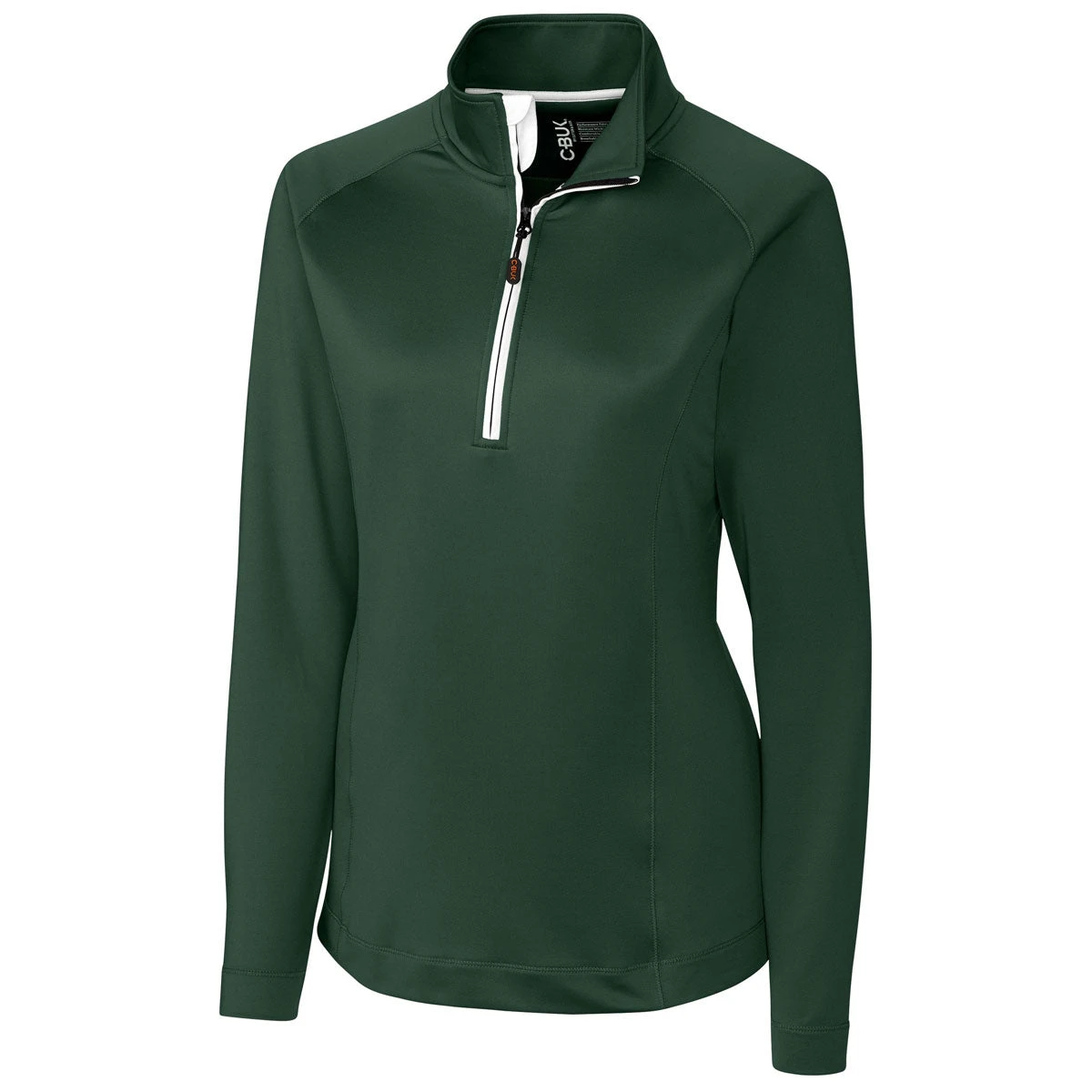 Cutter & Buck Women's Hunter Green Jackson Half Zip Overknit 3 Cutter & Buck Women's Hunter Green Jackson Half Zip Overknit