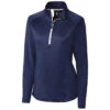 Cutter & Buck Women's Navy Jackson Half Zip Overknit -Cutter & Buck LBK00010 Navy F
