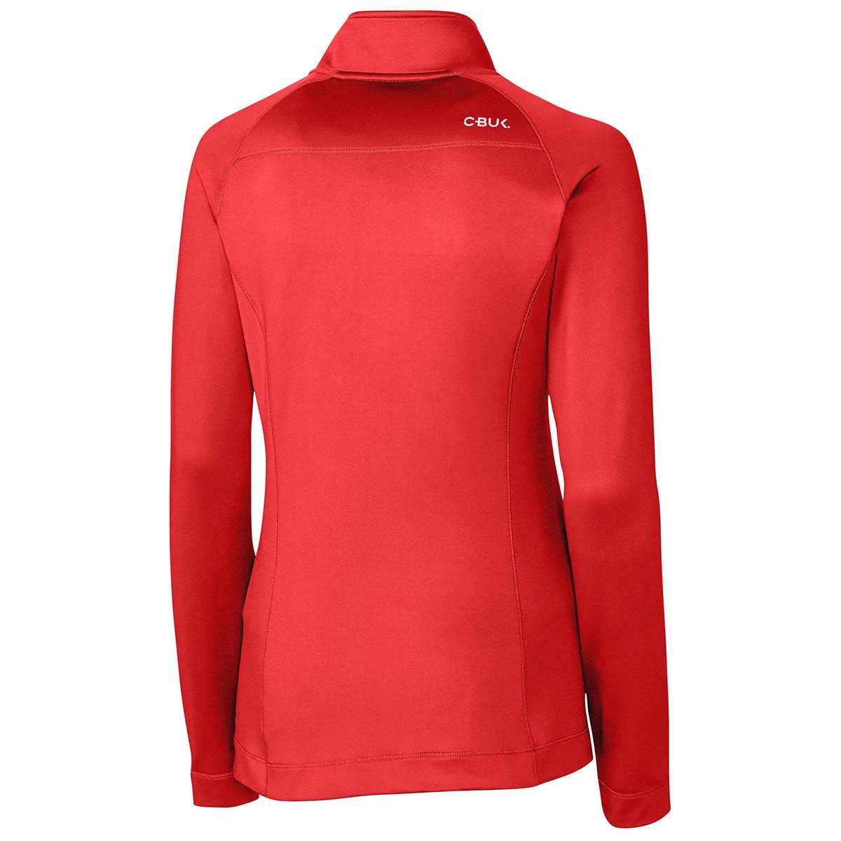 Cutter & Buck Women's Red Jackson Half Zip Overknit 4 Cutter & Buck Women's Red Jackson Half Zip Overknit - Image 2