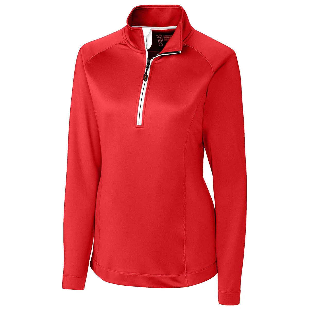 Cutter & Buck Women's Red Jackson Half Zip Overknit 3 Cutter & Buck Women's Red Jackson Half Zip Overknit