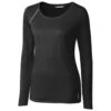 Cutter & Buck Women's Black Long Sleeve Jaimie Scoop Neck