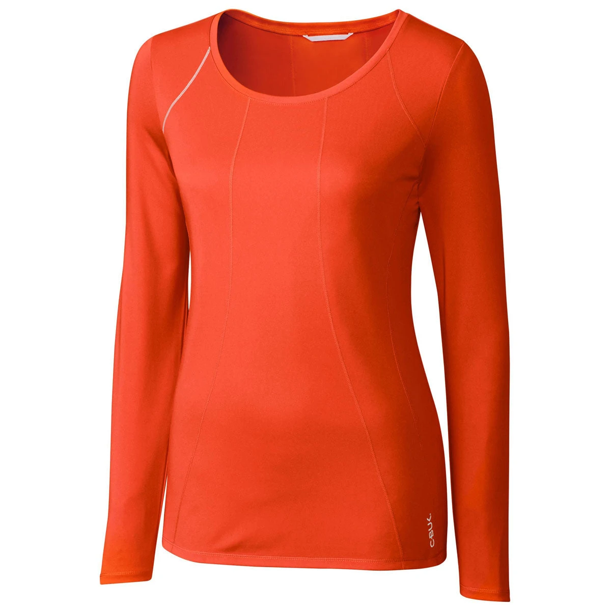 Cutter & Buck Women's College Orange Long Sleeve Jaimie Scoop Neck 3 Cutter & Buck Women's College Orange Long Sleeve Jaimie Scoop Neck