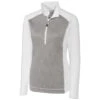 Cutter & Buck Women's White All-Star Printed Half Zip 2 Cutter & Buck Women's White All-Star Printed Half Zip -Cutter & Buck LBK00016 WH F