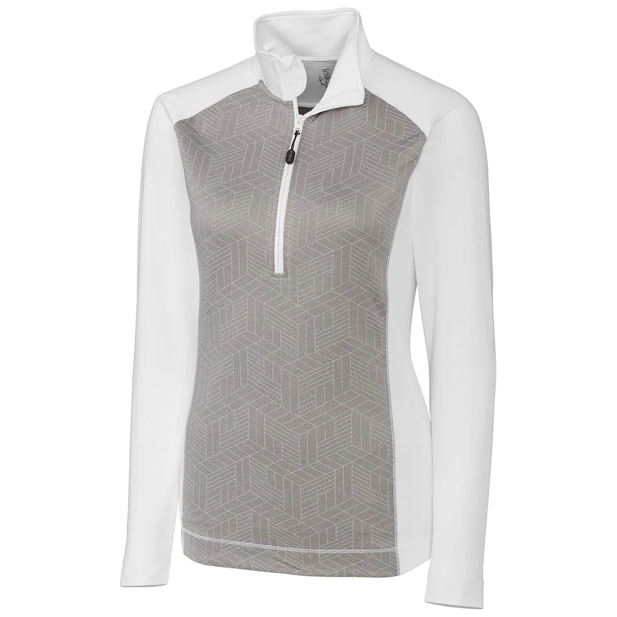 Cutter & Buck Women's White All-Star Printed Half Zip 3 Cutter & Buck Women's White All-Star Printed Half Zip