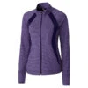 Cutter & Buck Women's College Purple Heather Shoreline Colorblock Full-Zip -Cutter & Buck LCK00018 College Purple Heather F