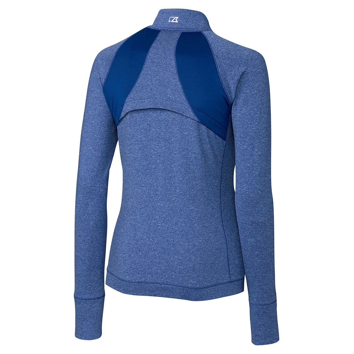 Cutter & Buck Women's Tour Blue Heather Shoreline Colorblock Full-Zip 4 Cutter & Buck Women's Tour Blue Heather Shoreline Colorblock Full-Zip - Image 2