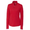 Cutter & Buck Women's Cardinal Red DryTec Long Sleeve Advantage Half-Zip 2 Cutter & Buck Women's Cardinal Red DryTec Long Sleeve Advantage Half-Zip -Cutter & Buck LCK00032 CDR F