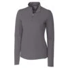 Cutter & Buck Women's Elemental Grey DryTec Long Sleeve Advantage Half-Zip