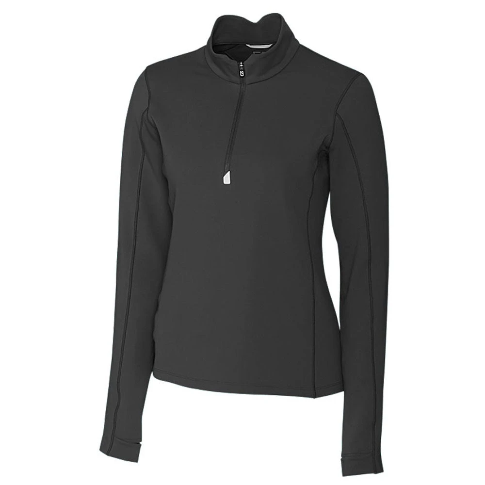 Cutter & Buck Women's Black DryTec Traverse Half-Zip 3 Cutter & Buck Women's Black DryTec Traverse Half-Zip
